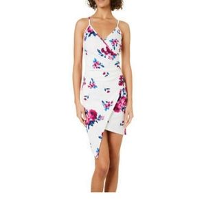 Asymmetrical floral dress